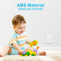 HEELALBABY easy install outlet covers require no tools for quick safety setup
