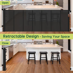 HEELALBABY space-saving roll-up design fully retracts when not in use