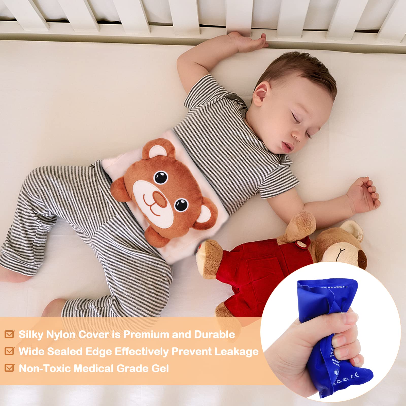 Heigoeost adjustable Velcro belly-band offers a customizable fit from 0 to 3 years.