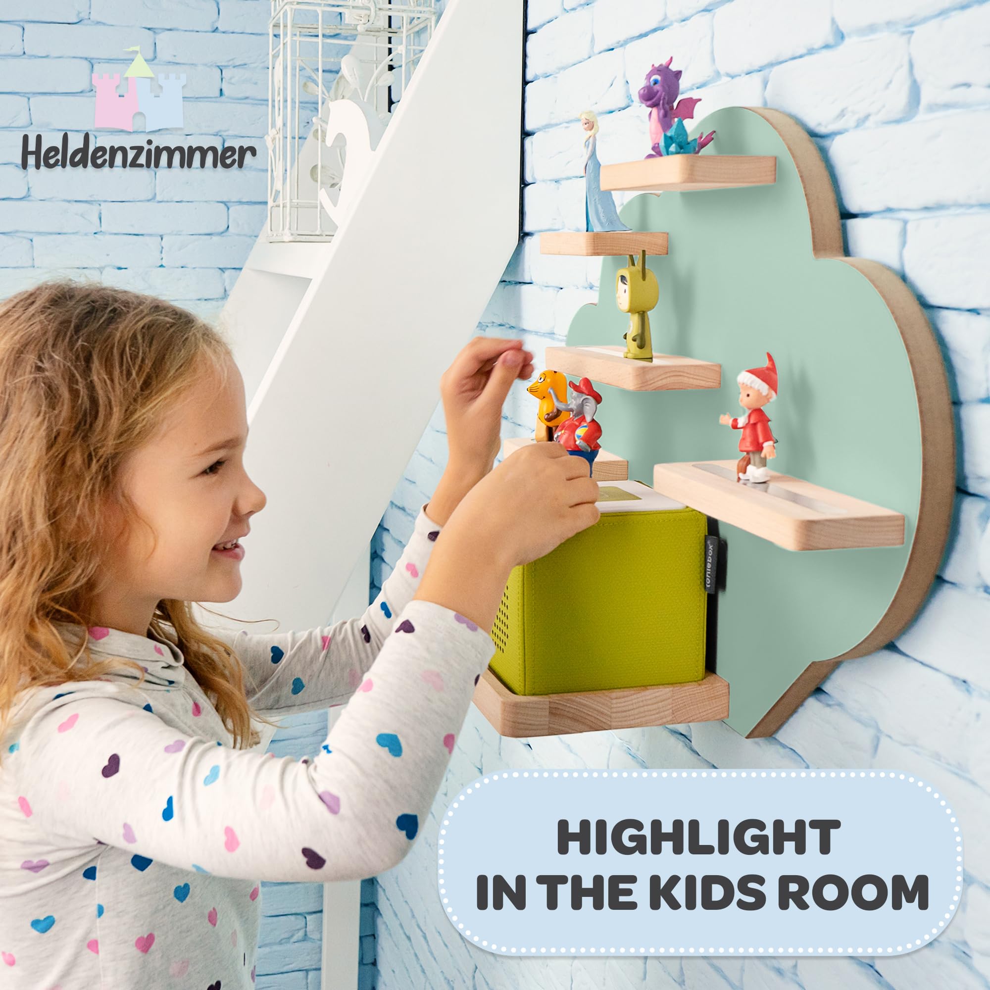 Heldenzimmer Tonie Shelf Cloud easy install kit for fast setup