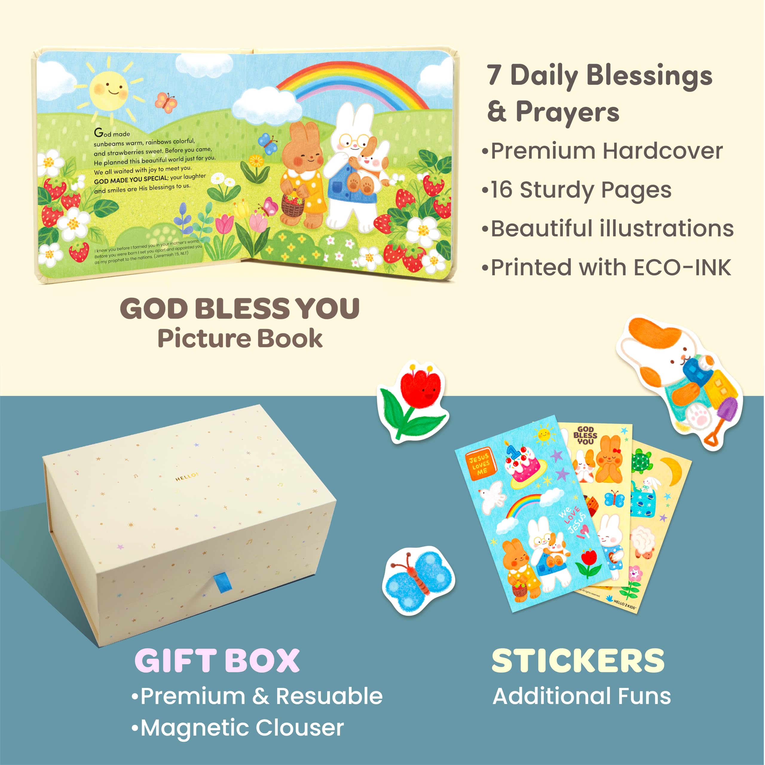 Hello 2 Kids Interactive stickers boost toddler engagement with illustrations.