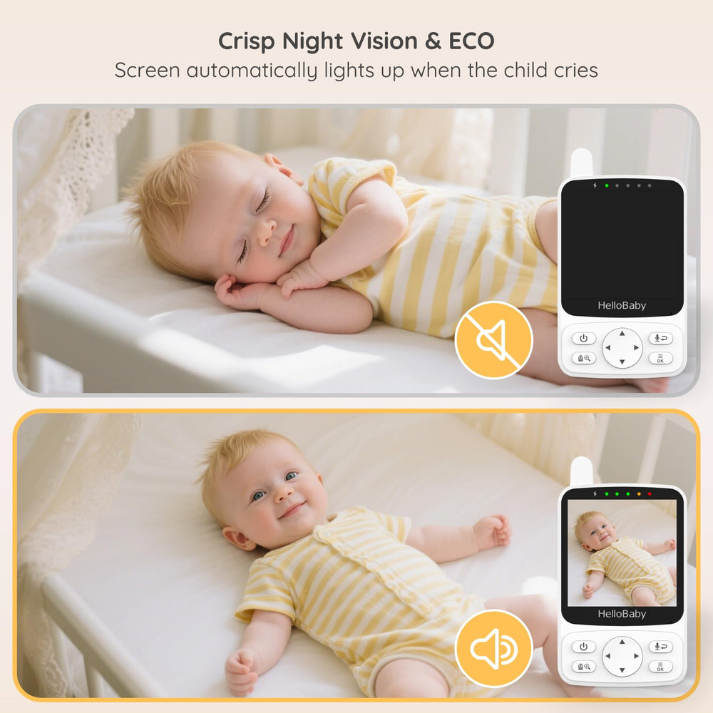 HelloBaby 1000ft range works through walls without WiFi.