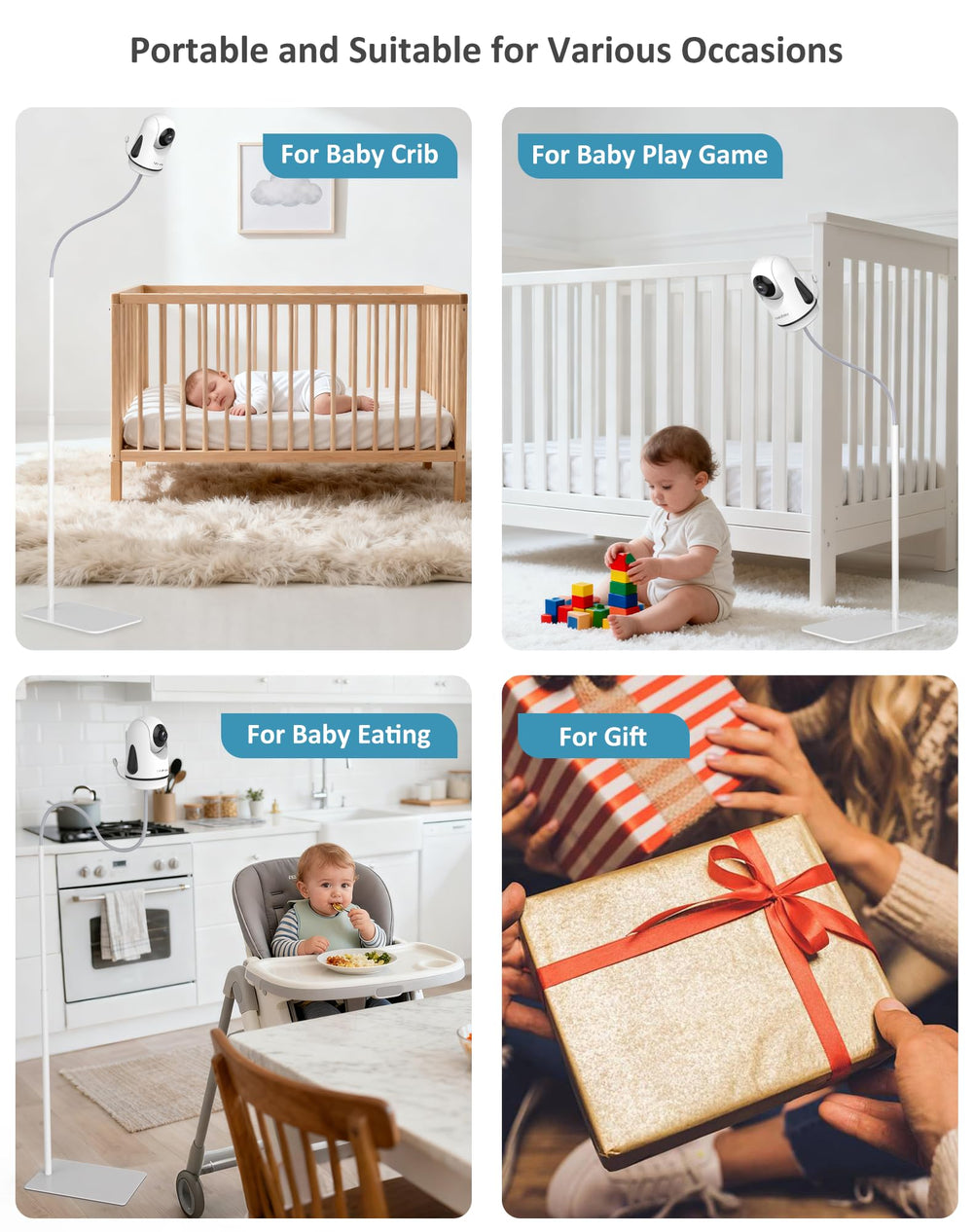 HelloBaby safety-stability image emphasizes secure base and non-slip pads for baby-friendly use.