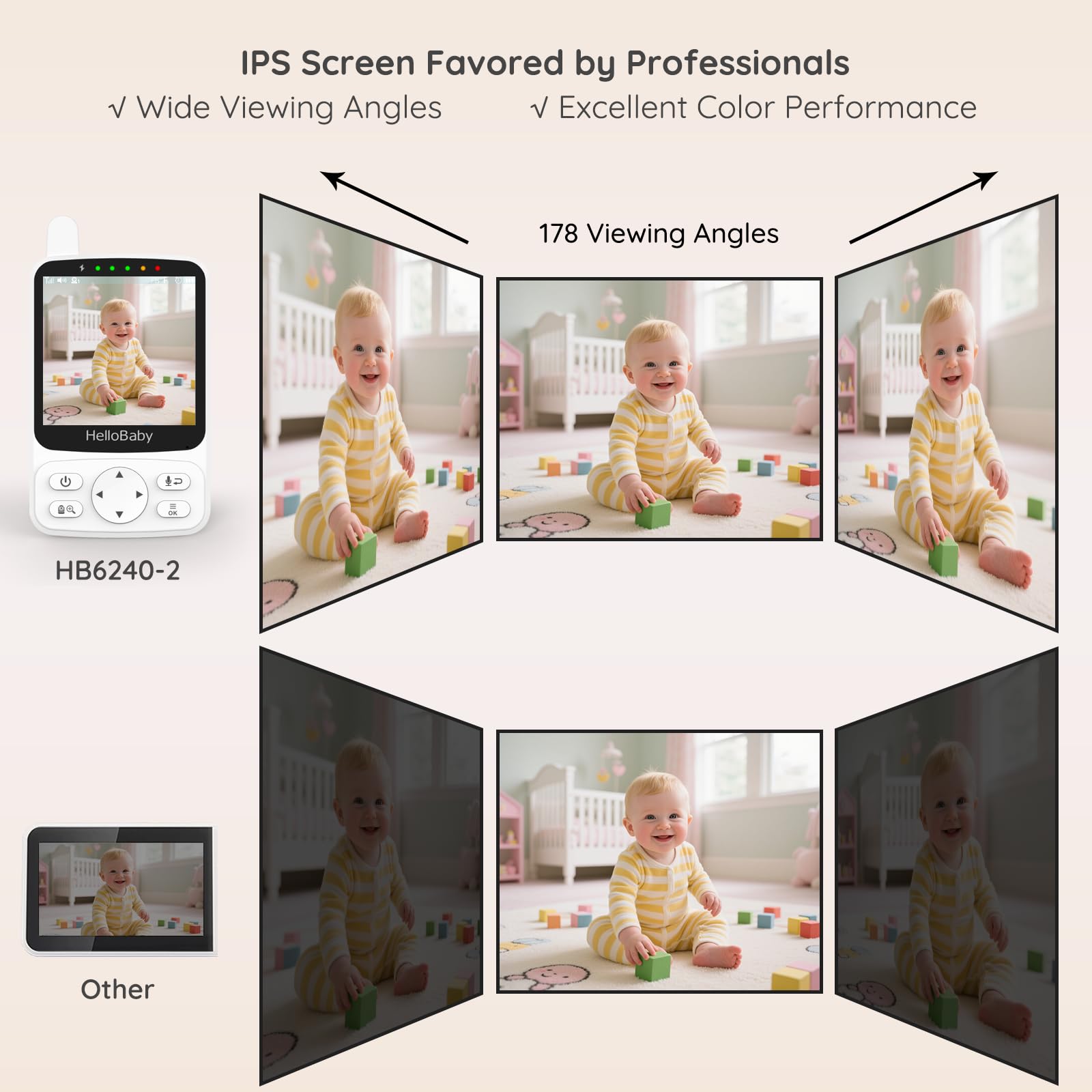 HelloBaby temperature sensor display helps track nursery climate at a glance.