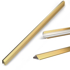 HelloaySen golden corner guard close-up showing folded edge for durable wall protection