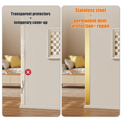HelloaySen golden corner guard's folded edge reinforces impact resistance in corridors