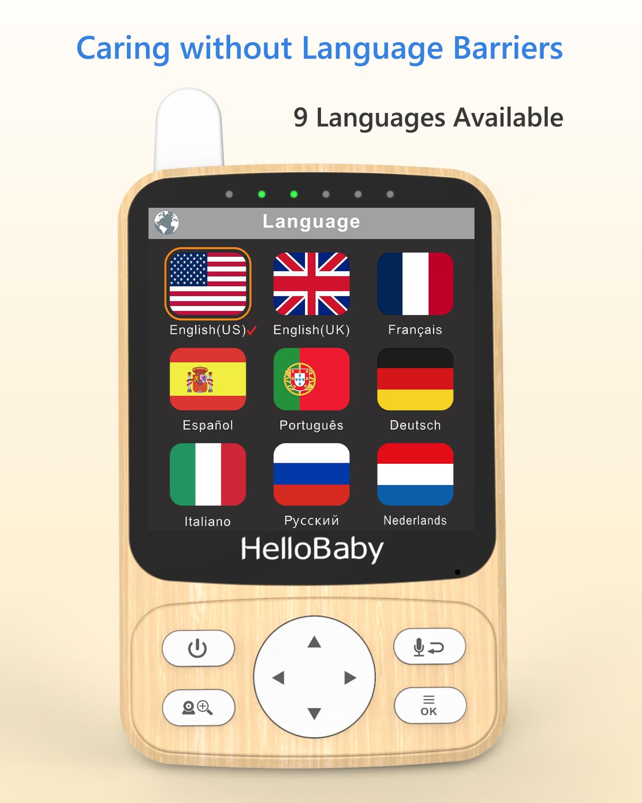 HelloBaby 26-hour battery with ECO mode supports travel and all-day use.