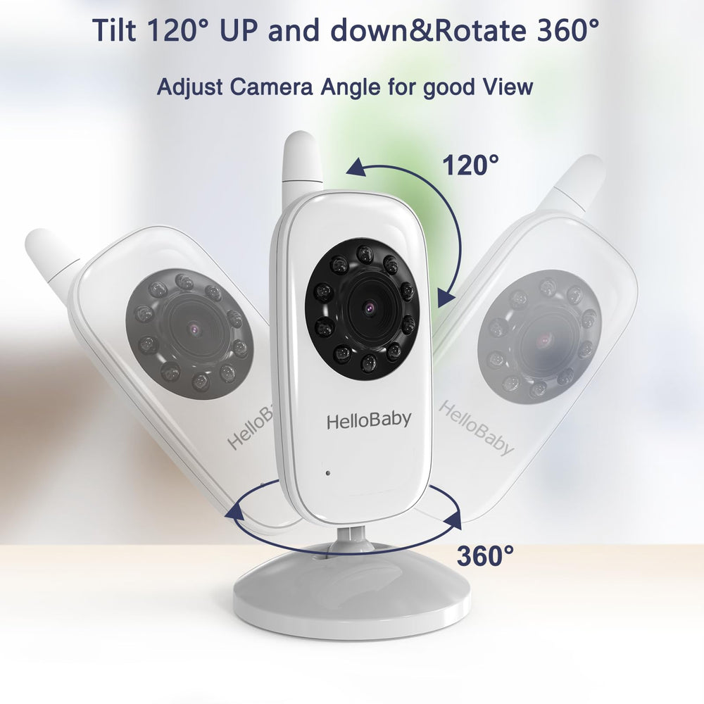 HelloBaby HB2438 up to 1000 ft range for room-to-room monitoring