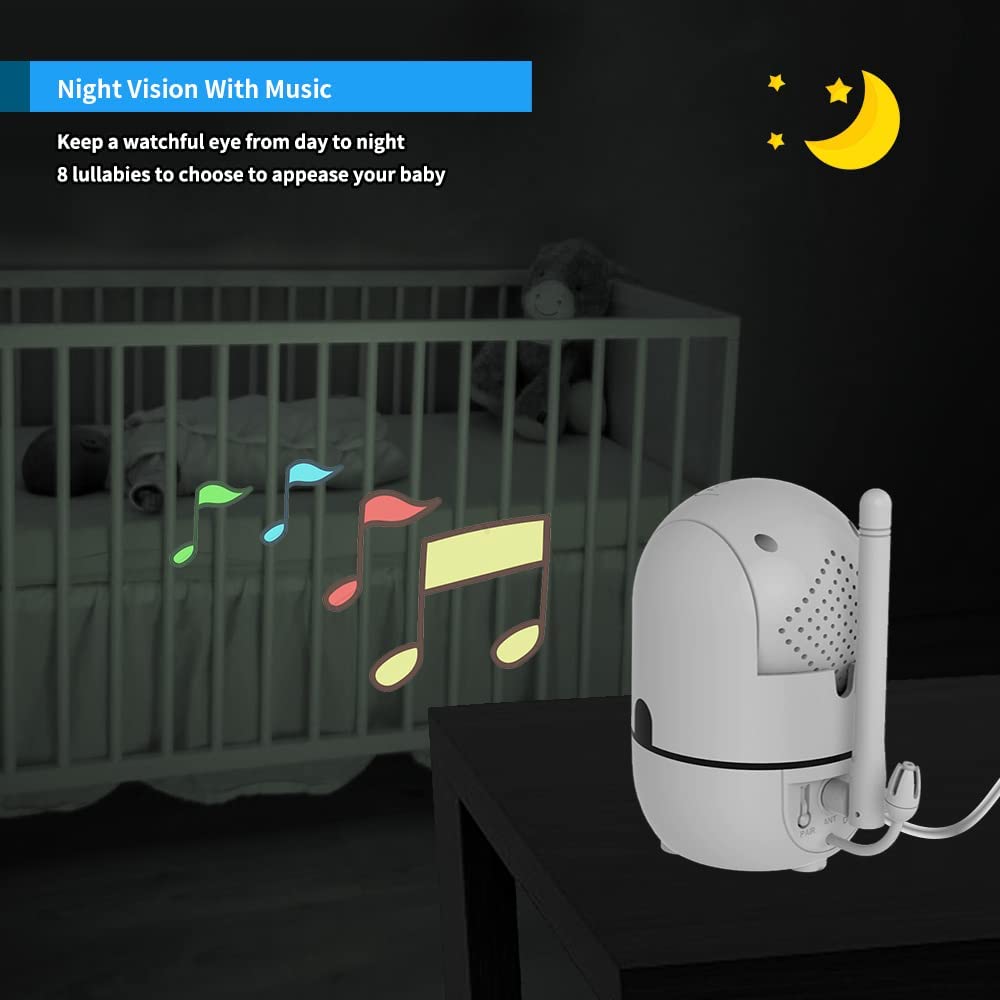 HelloBaby HB6550 26-hour battery life for long monitoring