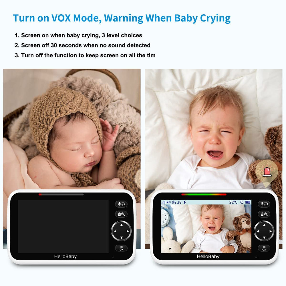 HelloBaby HB6550 two-way audio lets you soothe from another room.