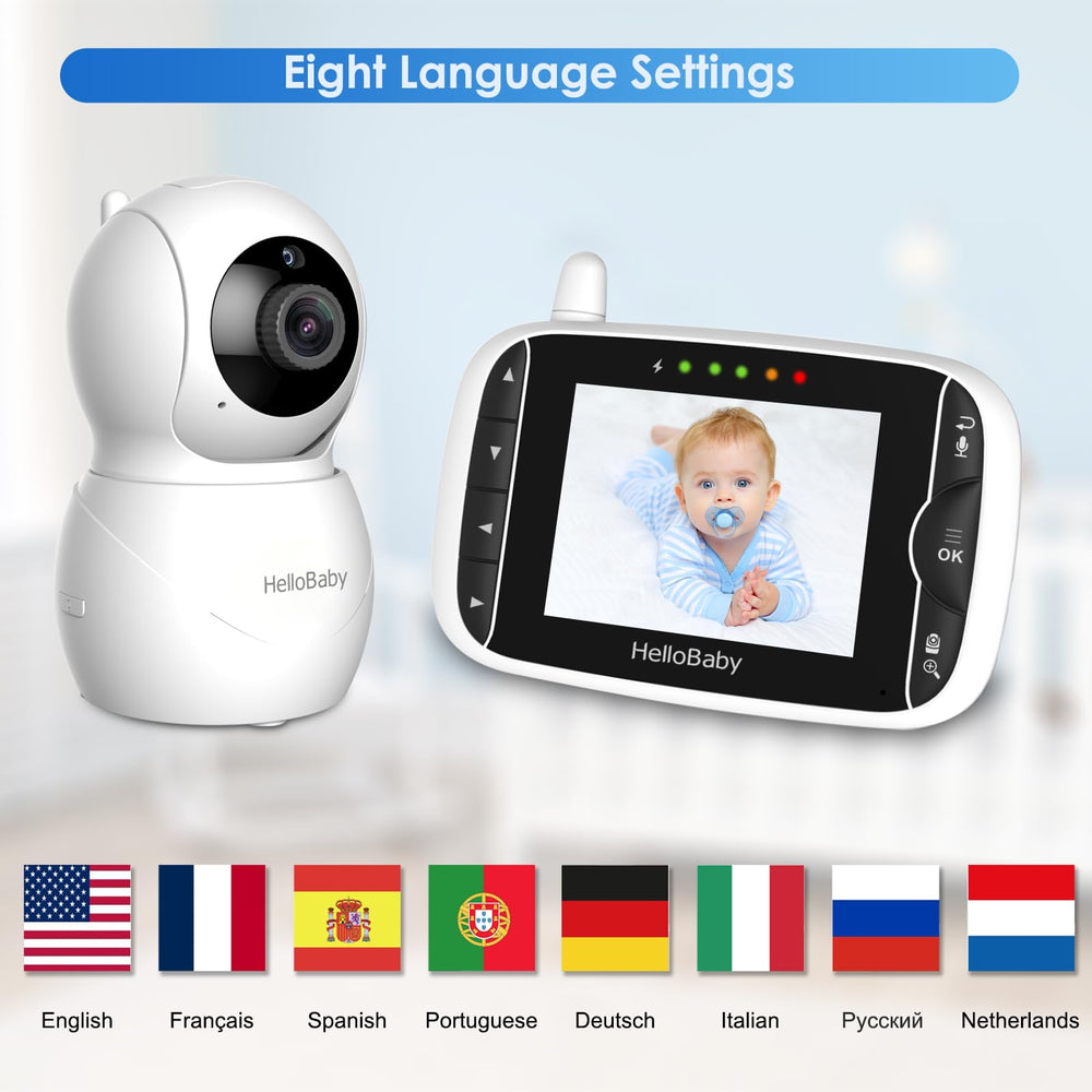 HelloBaby HB66pro lullaby function offers soothing melodies for easier bedtimes.