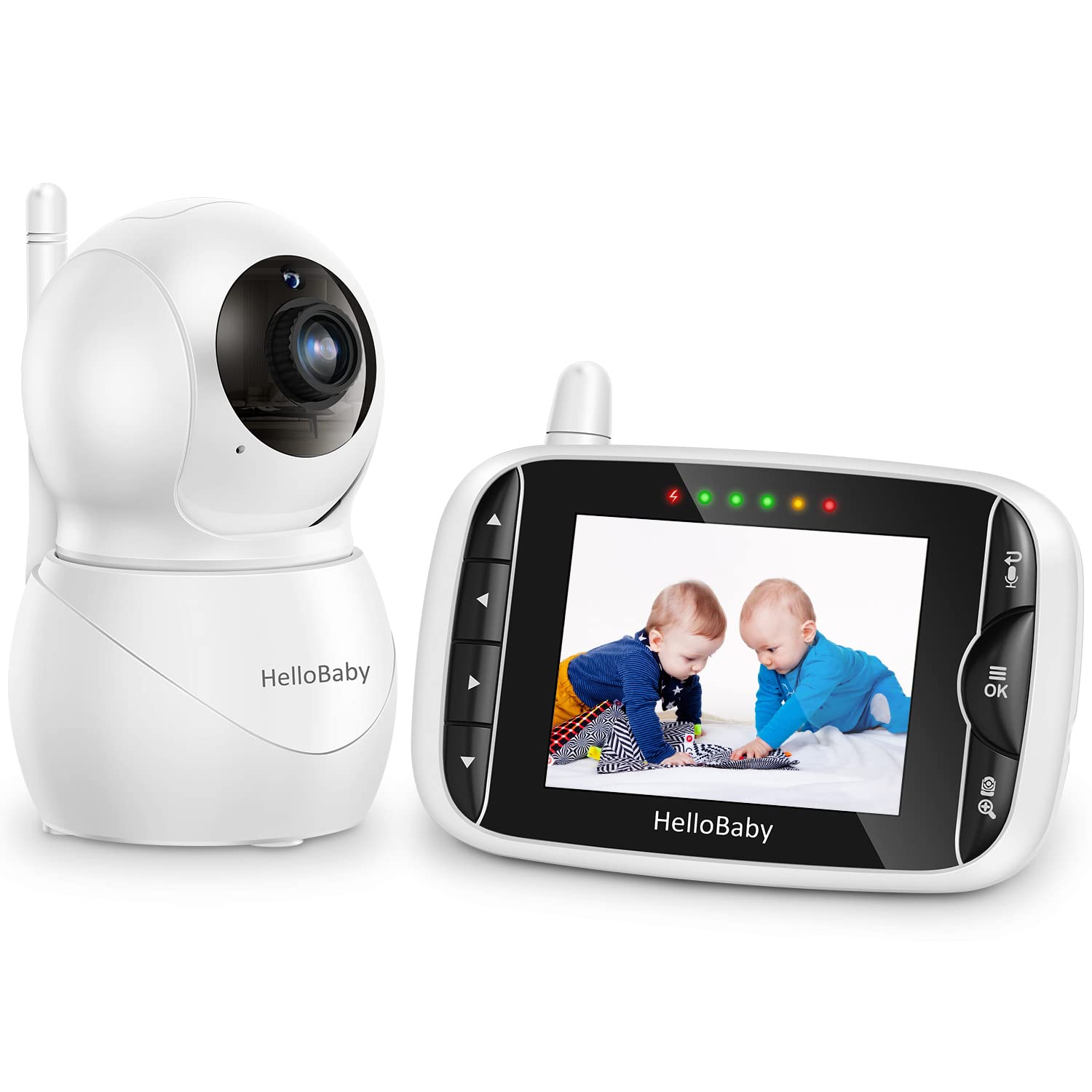 HelloBaby HB66pro monitor front view for quick, clear baby monitoring on the go.