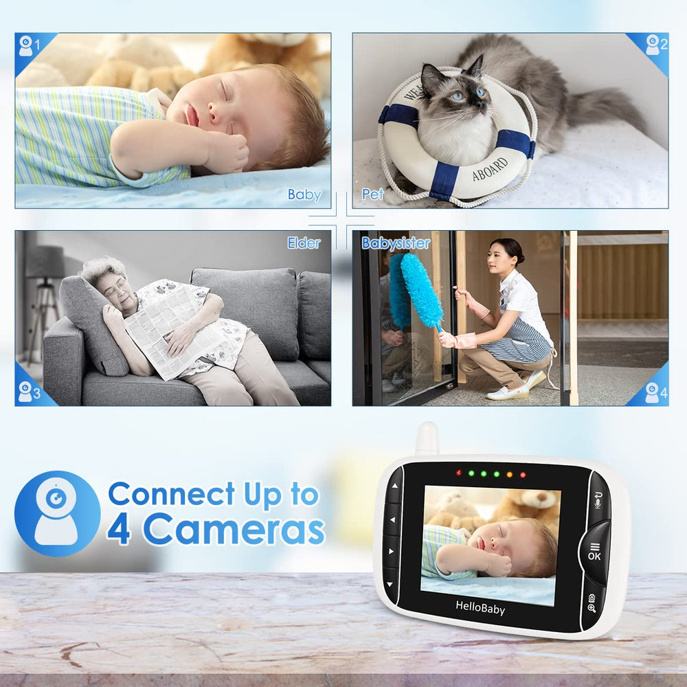 HelloBaby HB66pro two-way audio enables real-time conversations with your baby.