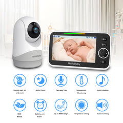 HelloBaby Monitor parent-unit battery image showcases 3500mAh power for long daytime use.