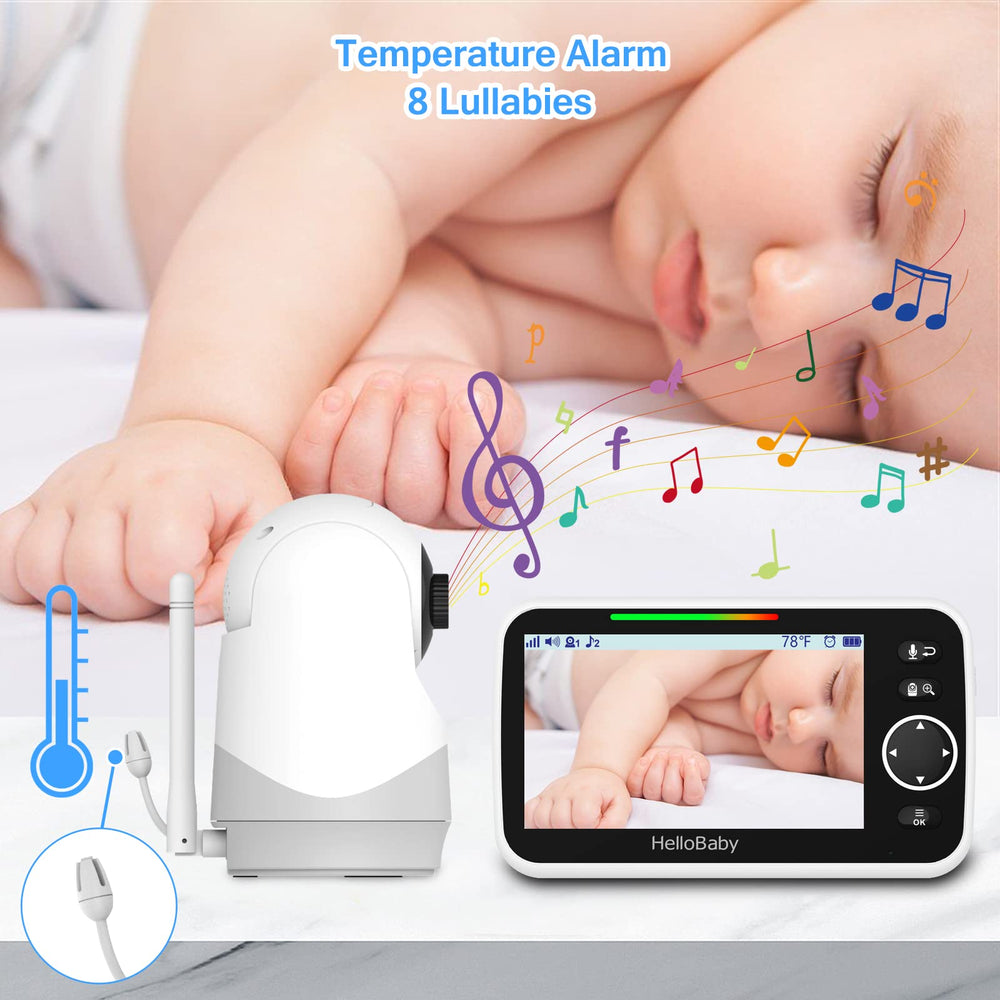 HelloBaby Monitor privacy-security illustrates shielded 2.4GHz channel for stable private monitoring.