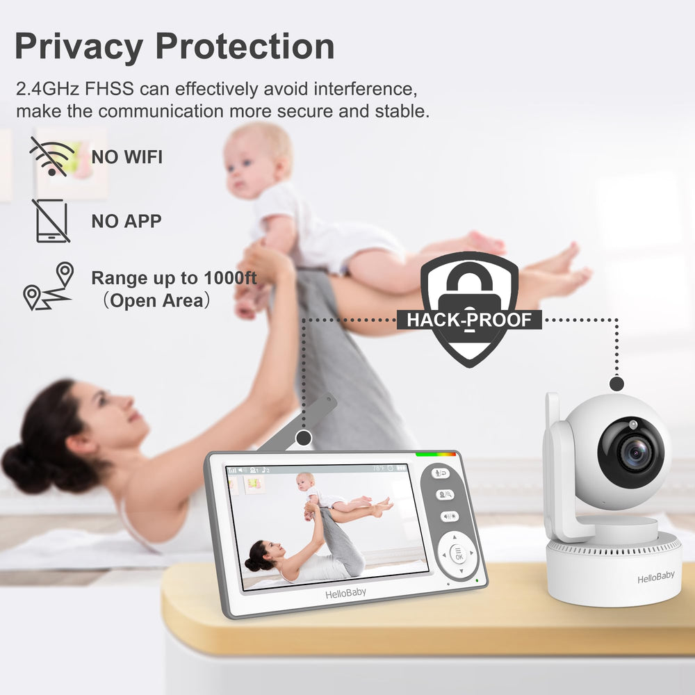 HelloBaby two-way talk enables soothing conversations from wherever you are.