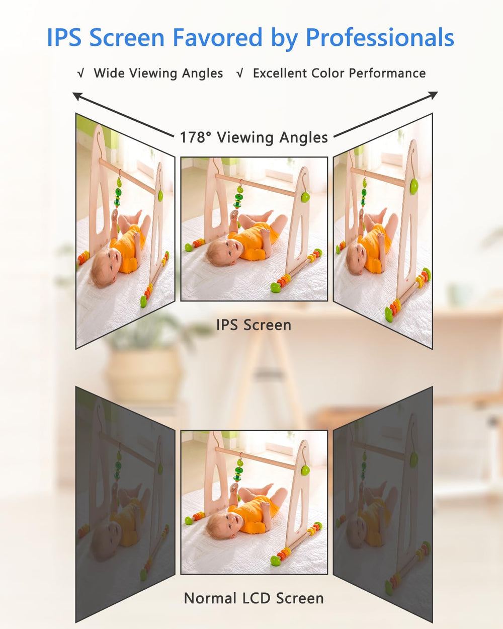 HelloBaby night vision mode provides clear visibility in low light.