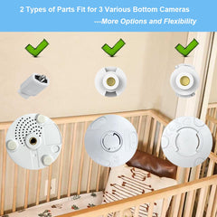 HelloBaby stainless-steel and silicone bracket provides durable, safe monitoring support.