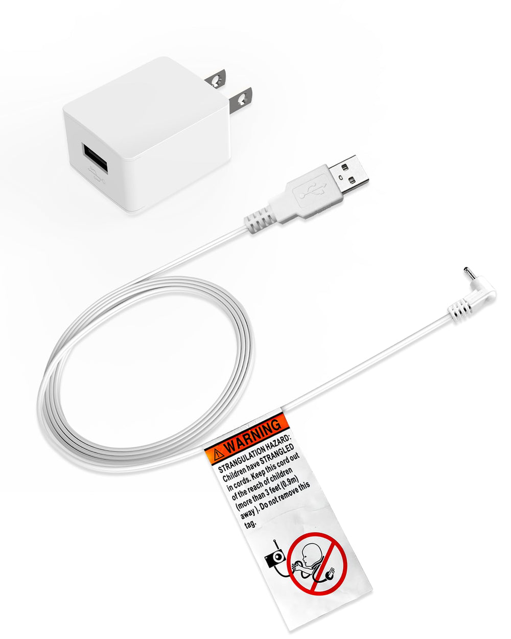 HelloBaby USB adapter for HB6550 compact design enables reliable power.