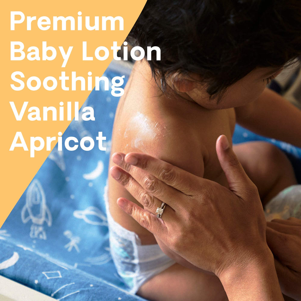Hello Bello premium baby lotion texture showing quick-absorbing non-greasy feel.