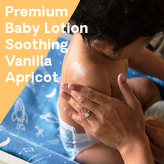 Hello Bello premium baby lotion texture showing quick-absorbing non-greasy feel.