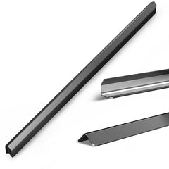 HelloaySen 304 stainless steel wall corner guard in black protects walls in high-traffic areas.