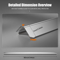 HelloaySen corner guards with folded-edge design resist deformation under impact.