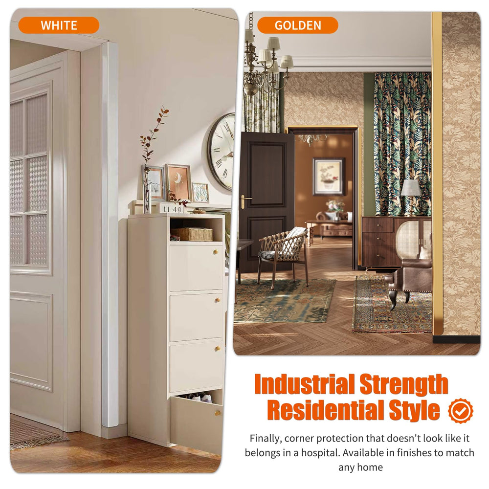 HelloaySen corner guard with folded-edge design distributes impact in high-traffic areas.