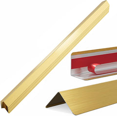 HelloaySen corner guard golden front view for high-traffic walls, offering durable protection.