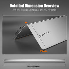 HelloaySen folded-edge design distributes impact, helping the guard last longer in busy settings.