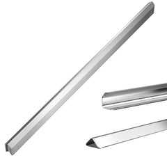 HelloaySen 1x1x48-inch stainless steel corner guard assembly protects busy hallways from impact