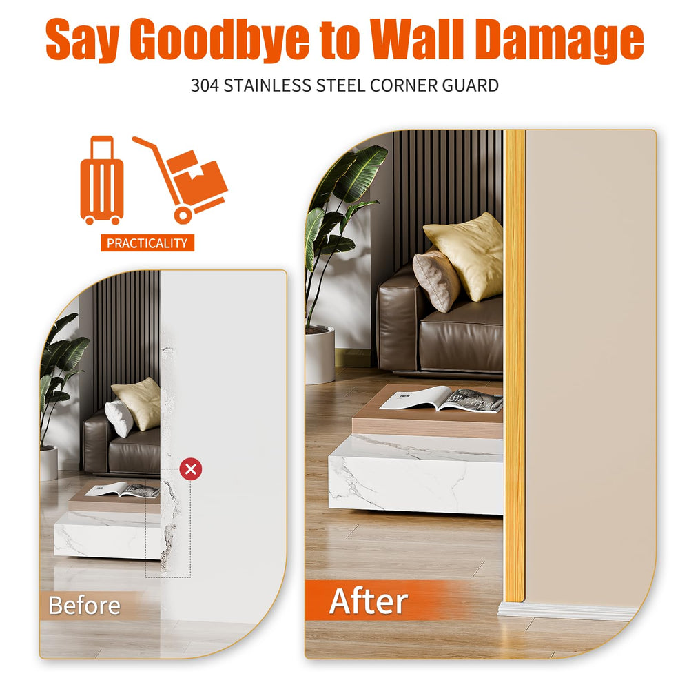 HelloaySen rounded-edge corner guard with folded edge design for tougher impact resistance.