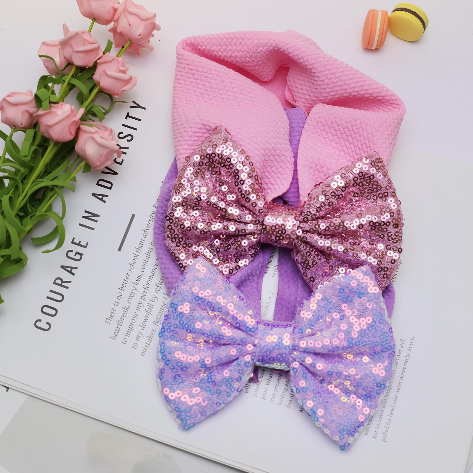 HELYKAKA hairband newborn-infant fit, suitable from tiny curls to smiles