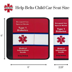 Help Belts emergency info pocket open shows accessible medical details on the go.