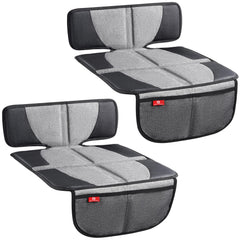 Helteko car seat protector two-pack packaged for easy protection