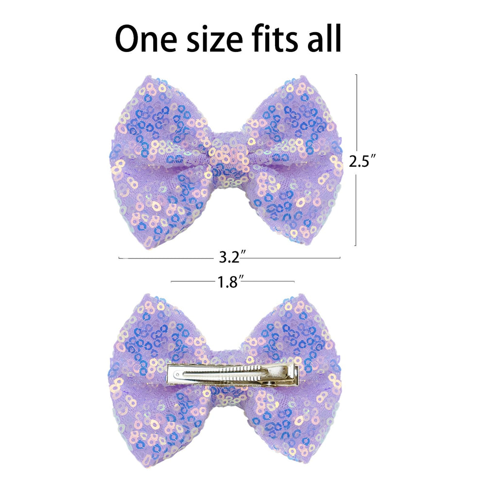 HELykaka birthday party bow in pink and purple adds festive charm