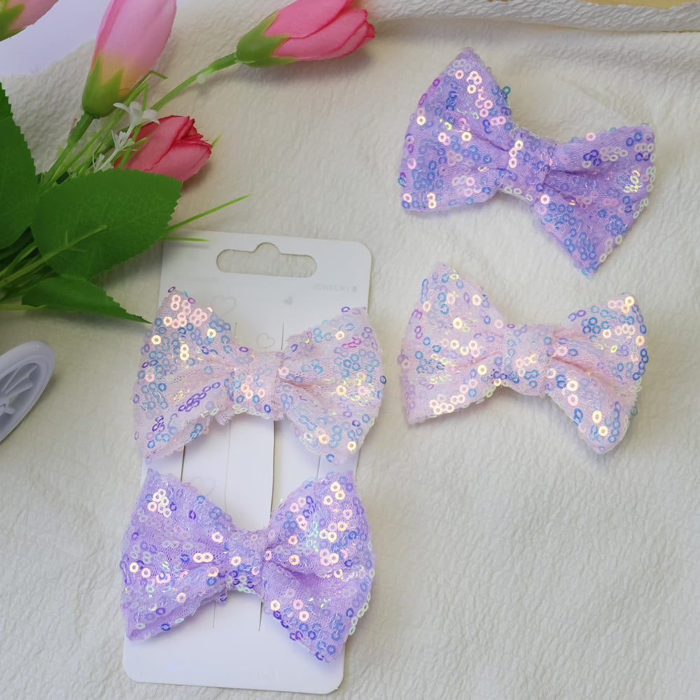 HELykaka school-ready bow clip versatile for short or long hair