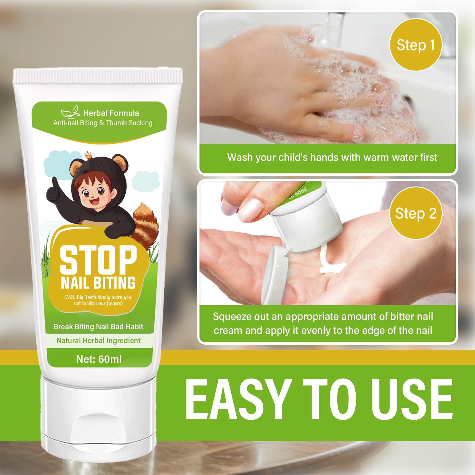Hemir easy brush-applicator demonstrates precise, mess-free use.