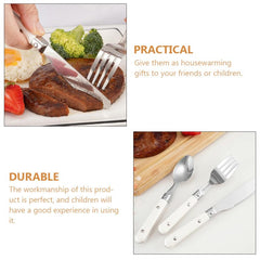 Hemoton 9-piece knives close-up with compact size supports easy handling for preschoolers.