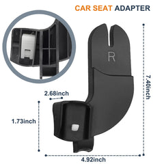 Henkgo car seat adapter with secure buckle-lock for Graco seats in use.