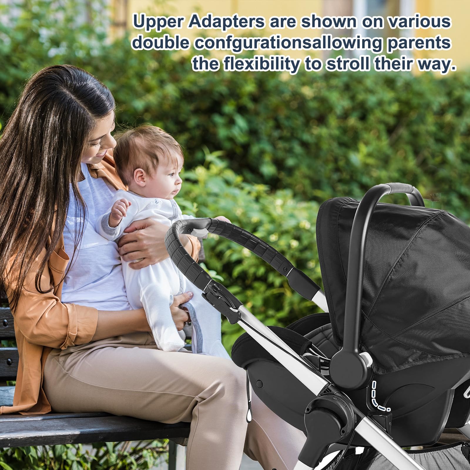 On-the-go use with Henkgo adapter for Graco car seats on City Select.