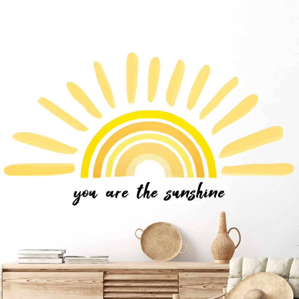 Henoyso sun wall decal easy peel-and-stick decor for rapid room refresh