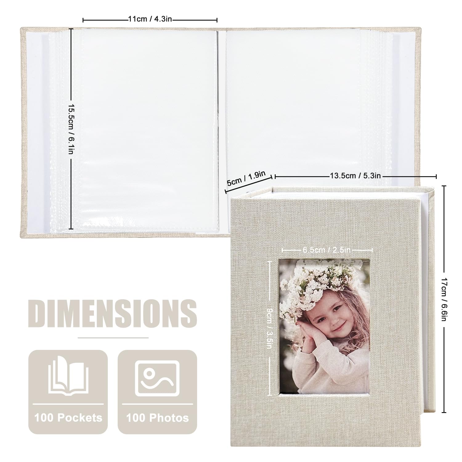 HenPisen linen-cover album with textured hardcover for elegant gifting