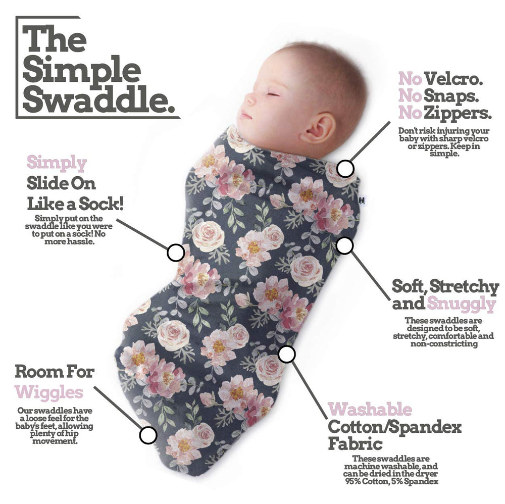 Henry Hunter swaddle sack Light Heather highlights breathable fabric for all-day snuggle.
