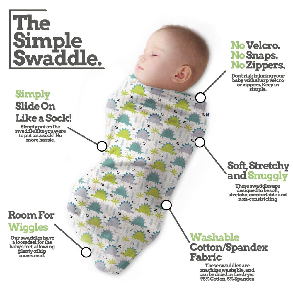 HH Henry Hunter shark swaddle pack highlights stretchy cotton blend for cozy, adaptable wrap.