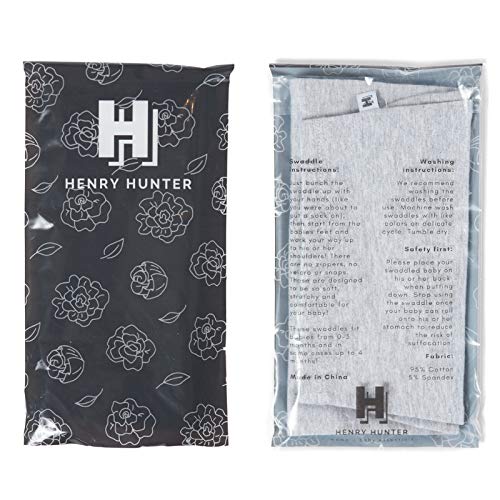 Henry Hunter swaddle sack allows hip movement for natural leg position.