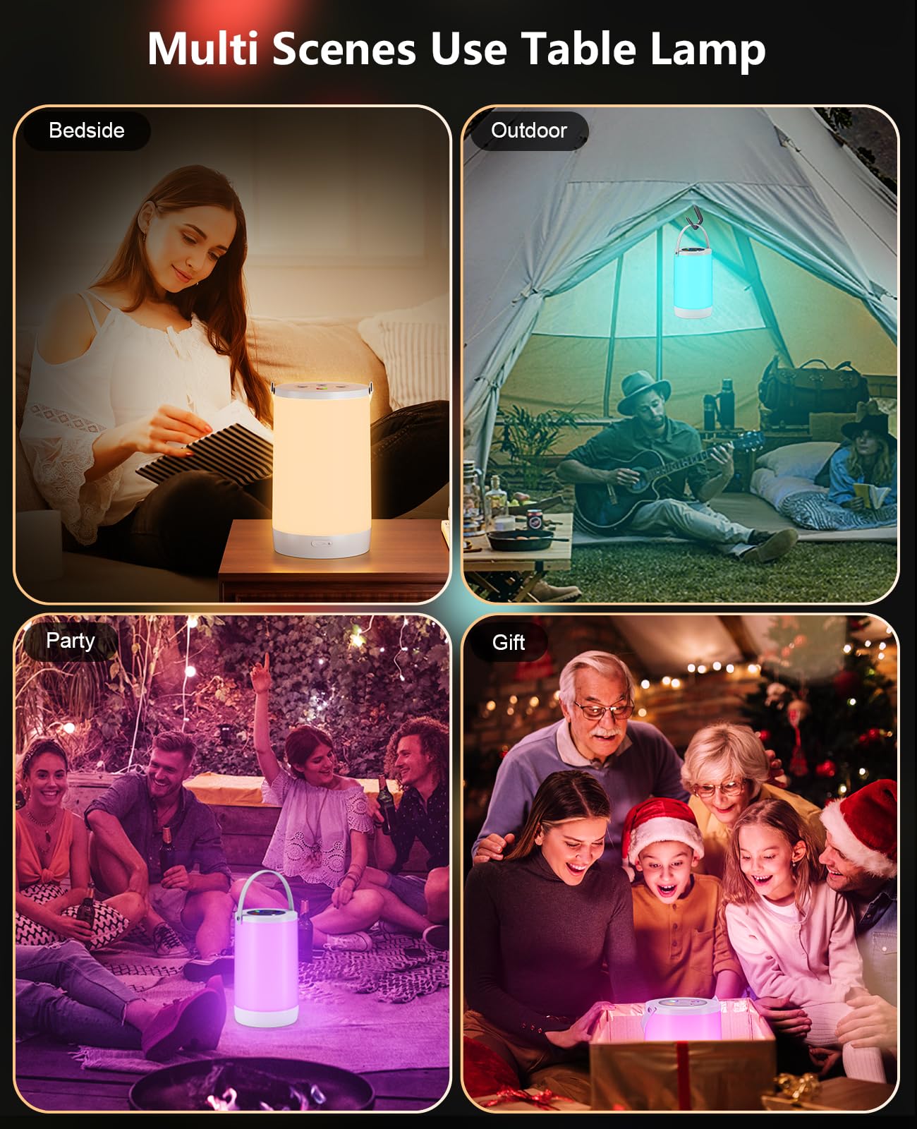 Hensam Night Light for Kids USB-C charging with included 3.2 ft cable