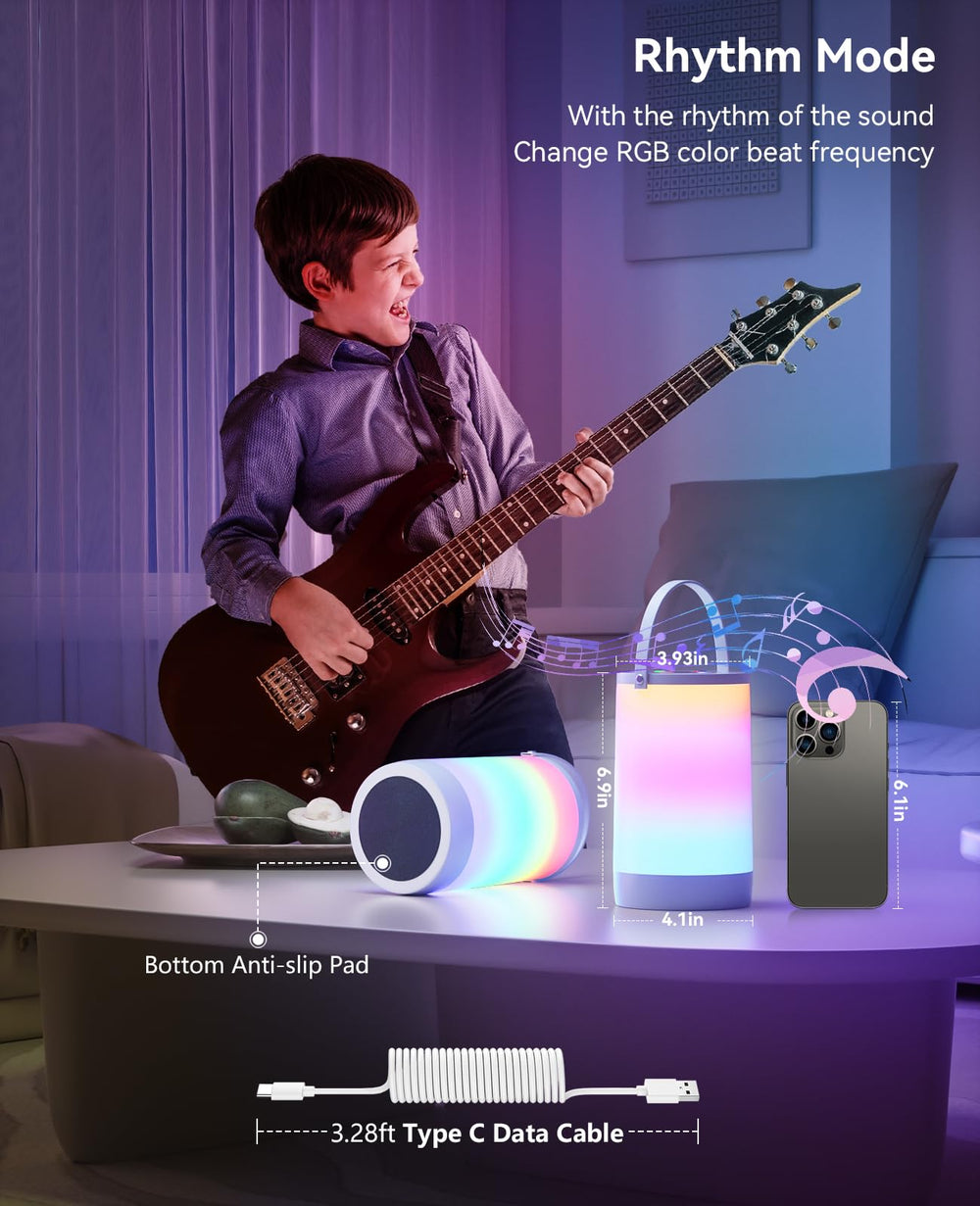 Hensam Night Light for Kids silicone hand strap portable design easy to carry