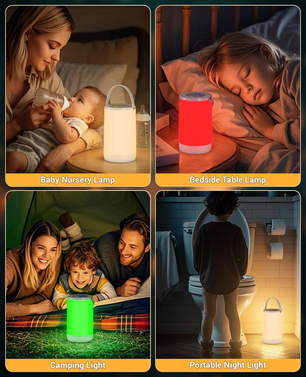 Hensam Night Light for Kids warm white memory recalls last brightness