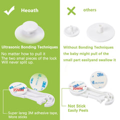 HEOATH locks use non-toxic materials for safe baby-proofing